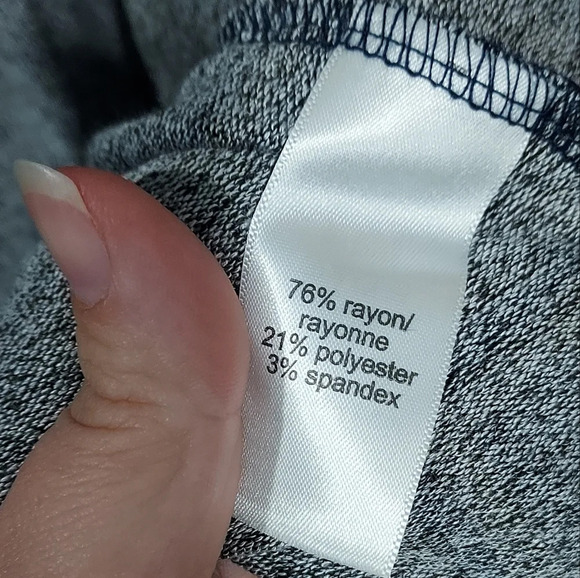 NWOT Lane Bryant Blue & Gray Plaid Short Dolman Sleeve Open Front Cardigan 22/24 - Picture 9 of 10